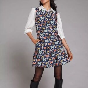 Anthropologie Maeve Butterfly Mod Shift Dress